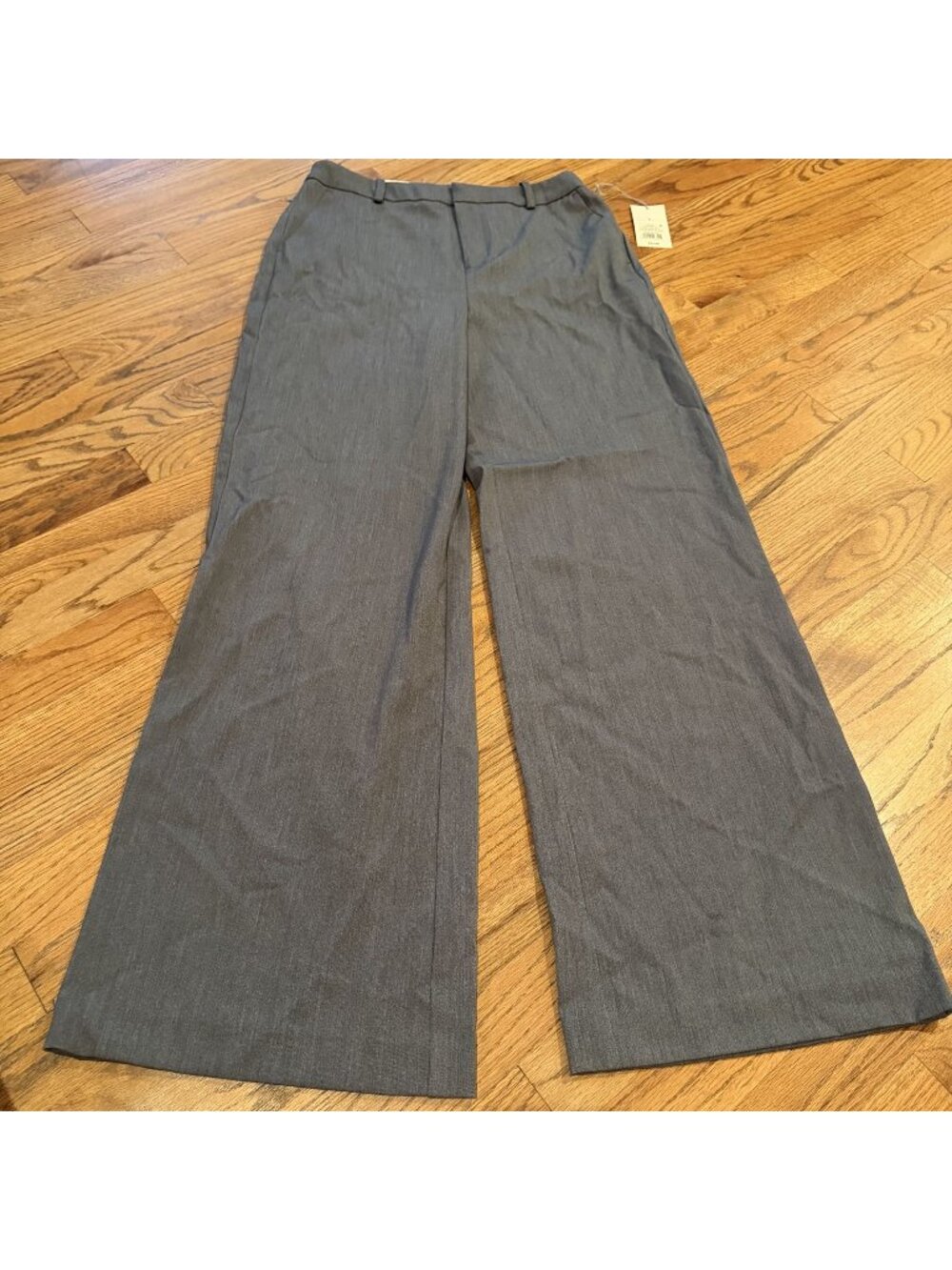 A New Day Womens Wide Leg High Rise 8 Reg New Dress Pants Gray